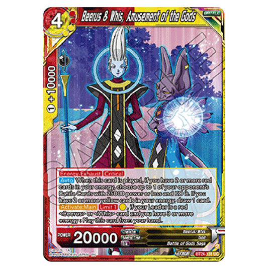 Dragon Ball Super - B24 - Beyond Generations - Beerus & Whis, Amusement of the Gods - BT24-131