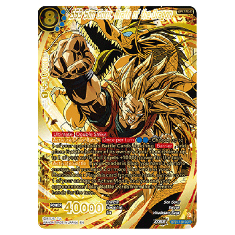 Dragon Ball Super - B24 - Beyond Generations - SS3 Son Goku, Wrath of Dragon Ball Super - B24 - Beyond Generations - SS3 Son Goku, Wrath of