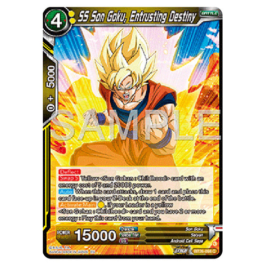 Dragon Ball Super - B26 - Ultimate Advent - SS Son Goku, Entrusting Destiny - BT26-098