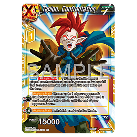 Tapion, Confrontation BT27-067 card from the Dragon Ball Super Card Game set B27 - History of Z