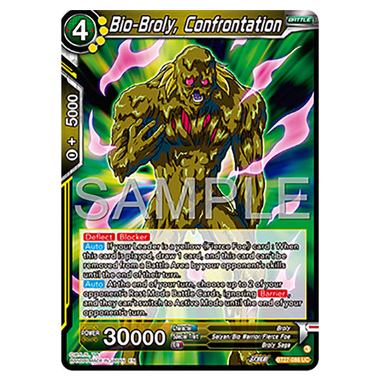 Bio-Broly, Confrontation BT27-086 card from the Dragon Ball Super Card Game set B27 - History of Z