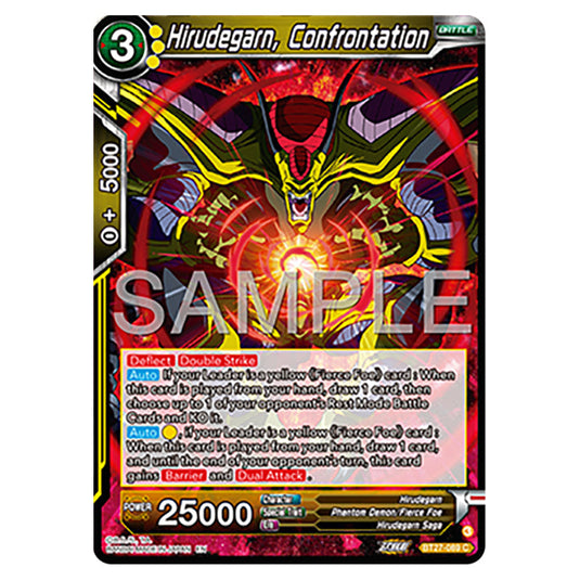 Hirudegarn, Confrontation BT27-089 card from the Dragon Ball Super Card Game set B27 - History of Z