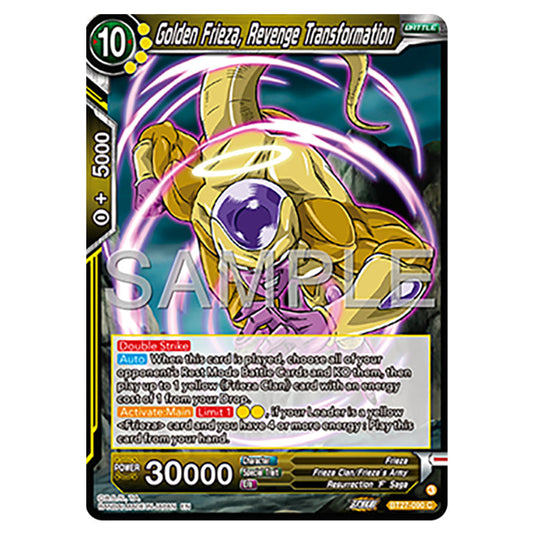Golden Frieza, Revenge Transformation BT27-090 card from the Dragon Ball Super Card Game set B27 - History of Z