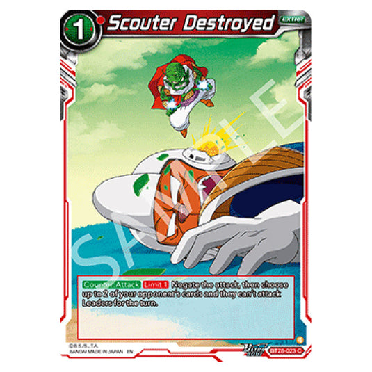 Scouter Destroyed Common card from the Dragon Ball Super Card Game set Prismatic Clash