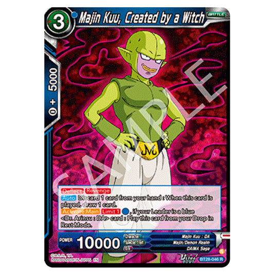 Majin Kuu, Created by a Witch Rare card from the Dragon Ball Super Card Game set Prismatic Clash