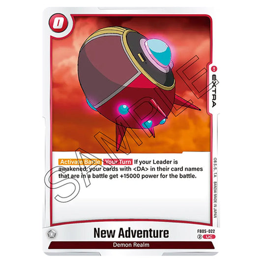 New Adventure FB05-022 card from the Dragon Ball Super Card Game Fusion World set FB05 - New Adventure