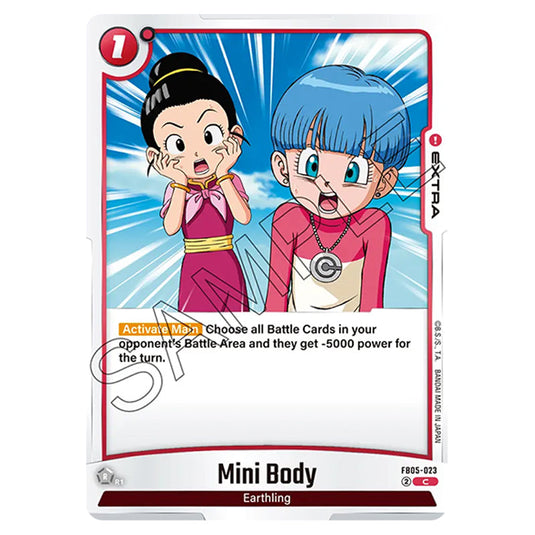 Mini Body FB05-023 card from the Dragon Ball Super Card Game Fusion World set FB05 - New Adventure