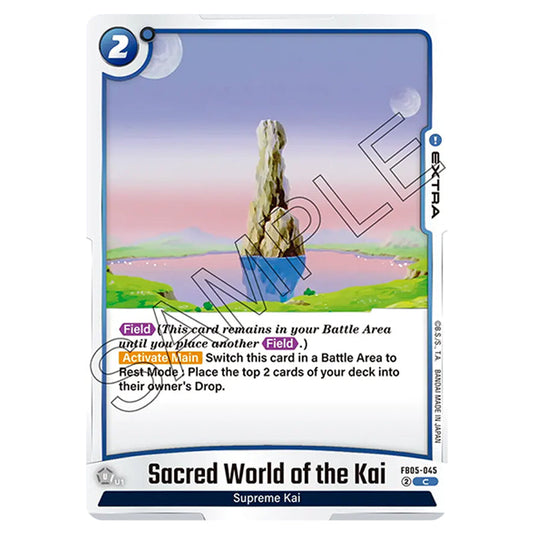 Sacred World of the Kai FB05-045 card from the Dragon Ball Super Card Game Fusion World set FB05 - New Adventure