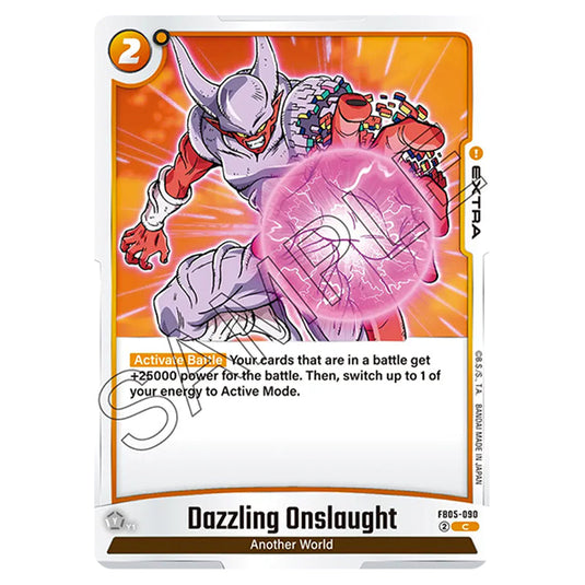 Dazzling Onslaught FB05-090 card from the Dragon Ball Super Card Game Fusion World set FB05 - New Adventure