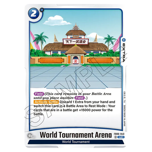 World Tournament Arena EXTRA card from the Dragon Ball Super Card Game Fusion World set FB06 - Rivals Clash