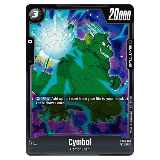 Cymbal BATTLE card from the Dragon Ball Super Card Game Fusion World set FB06 - Rivals Clash