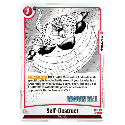 Self-Destruct SB01-015 card from the Dragon Ball Super Card Game Fusion World set SB01 - Manga Booster