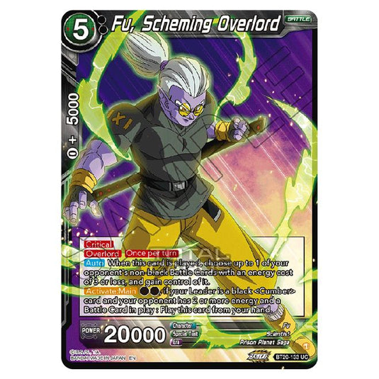 Dragon Ball Super - B20 - Power Absorbed - Fu, Scheming Overlord - BT20-133