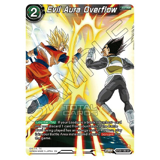 Dragon Ball Super - B20 - Power Absorbed - Evil Aura Overflow - BT20-136