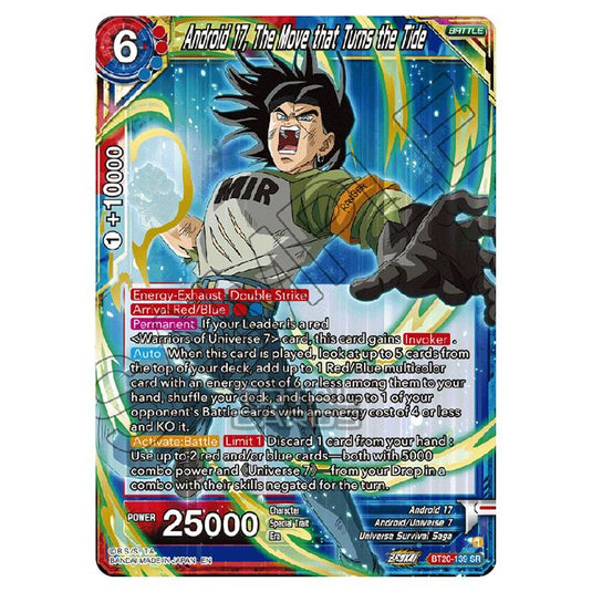 Dragon Ball Super - B20 - Power Absorbed - Android 17, The Move that Turns the Tide - BT20-139