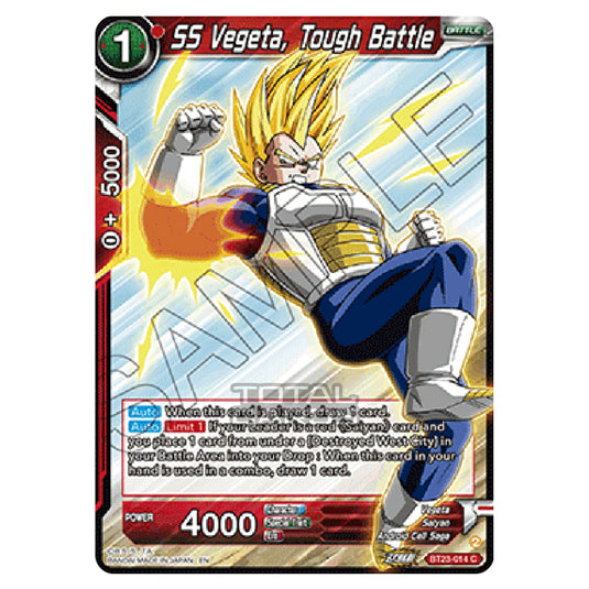 Dragon Ball Super - B23 - Perfect Combination - SS Vegeta, Tough Battle - BT23-014