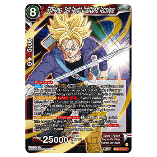 Dragon Ball Super - B23 - Perfect Combination - SS Trunks, Self-Taught Traditional Technique - BT23-015