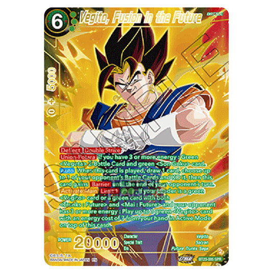Dragon Ball Super - B23 - Perfect Combination - Vegito, Fusion in the Future - BT23-085-SPR