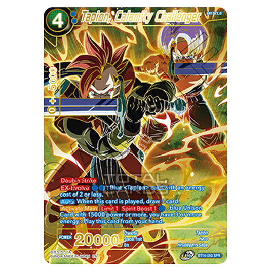 Dragon Ball Super - B14 - Cross Spirits - Tapion, Calamity Challenger - BT14-050_SPR