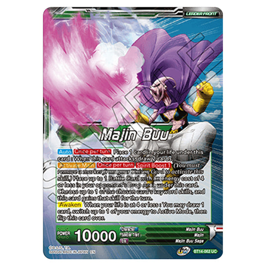 Dragon Ball Super - B14 - Cross Spirits - Majin Buu - BT14-062