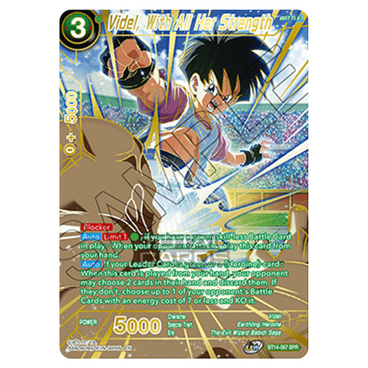 Dragon Ball Super - B14 - Cross Spirits - Videl, With All Her Strength - BT14-067_SPR
