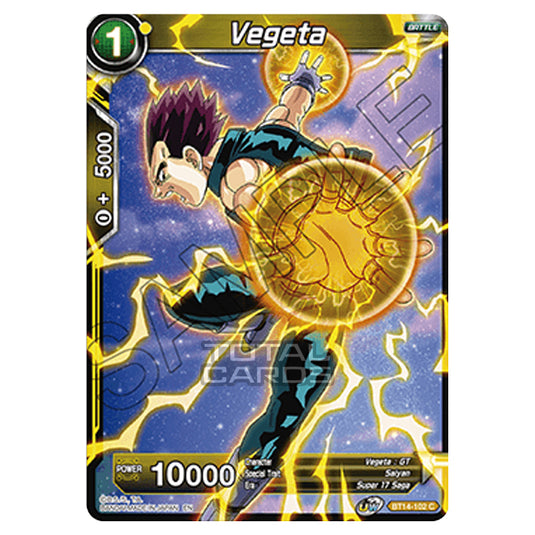 Dragon Ball Super - B14 - Cross Spirits - Vegeta - BT14-102