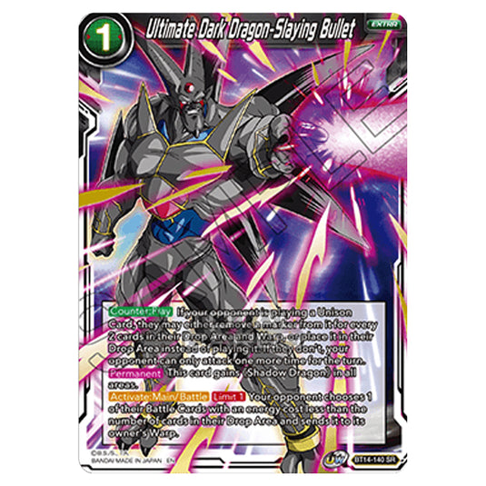 Dragon Ball Super - B14 - Cross Spirits - Ultimate Dark Dragon-Slaying Bullet - BT14-140