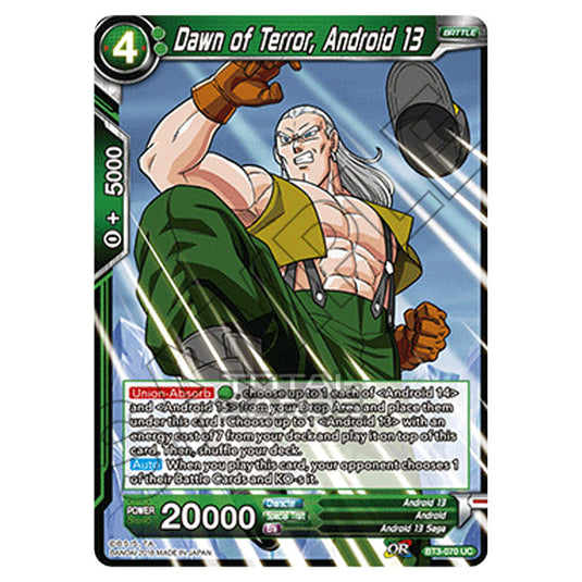 Dragon Ball Super - B03 - Cross Worlds - Dawn of Terror, Android 13 - BT3-070