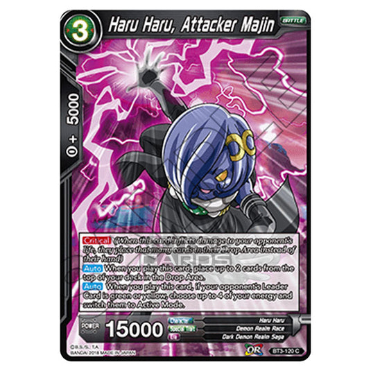 Dragon Ball Super - B03 - Cross Worlds - Haru Haru, Attacker Majin - BT3-120