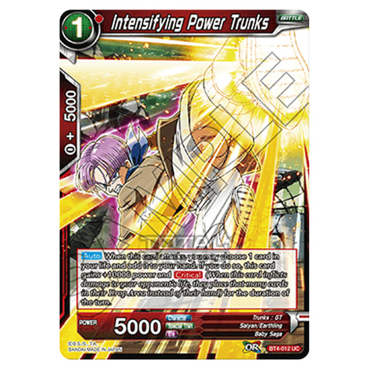Dragon Ball Super - B04 - Colossal Warfare - Intensifying Power Trunks - BT4-012