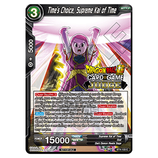 Dragon Ball Super - B04 - Colossal Warfare - Time's Choice, Supreme Kai of Time - BT4-103_PR02