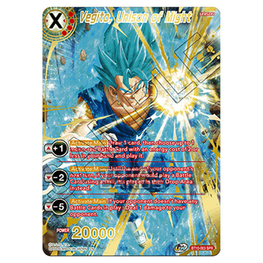 Dragon Ball Super - B10 - Unison Warrior Series - Rise of the Unison Warrior - Vegito, Unison of Might - BT10-003_SPR