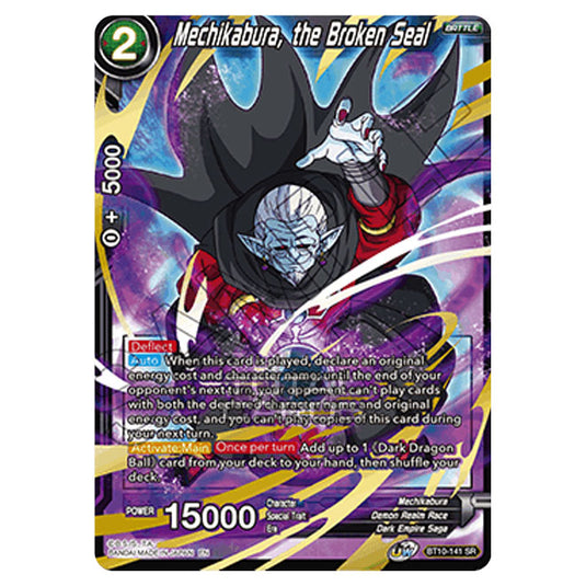 Dragon Ball Super - B10 - Unison Warrior Series - Rise of the Unison Warrior - Mechikabura, the Broken Seal - BT10-141