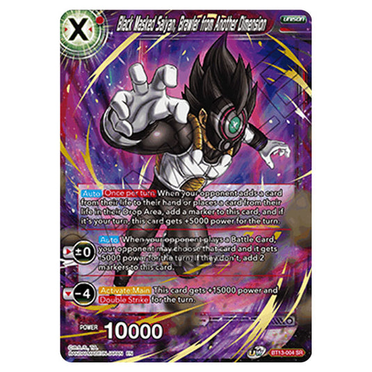 Dragon Ball Super - B13 - Supreme Rivalry - Black Masked Saiyan, Brawler from Another Dimension - BT13-004