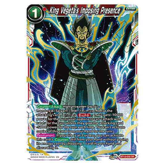 Dragon Ball Super - B13 - Supreme Rivalry - King Vegeta's Imposing Presence - BT13-030