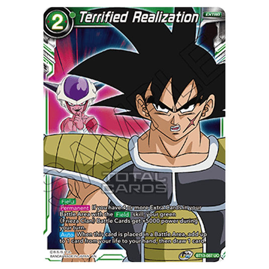 Dragon Ball Super - B13 - Supreme Rivalry - Terrified Realization - BT13-087