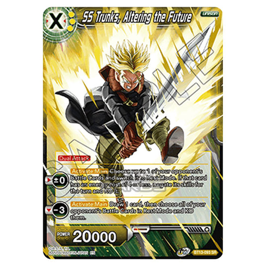 Dragon Ball Super - B13 - Supreme Rivalry - SS Trunks, Altering the Future - BT13-093
