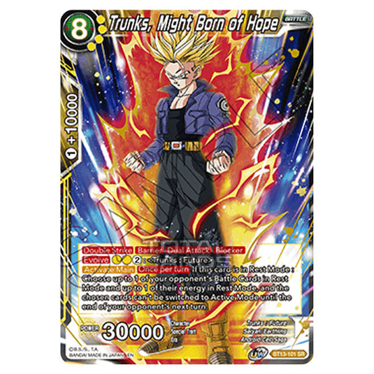 Dragon Ball Super - B13 - Supreme Rivalry - Trunks, Might Born of Hope - BT13-101