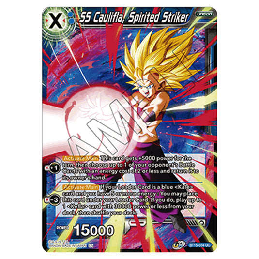 Dragon Ball Super - B15 - Saiyan Showdown - SS Caulifla, Spirited Striker - BT15-034