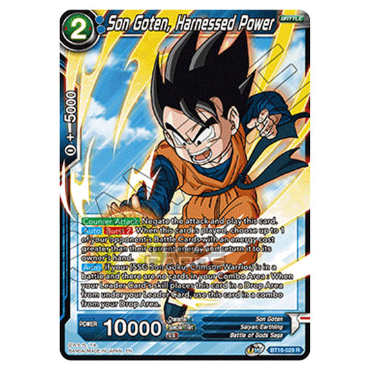 Dragon Ball Super - B16 - Realm Of The Gods - Son Goten, Harnessed Power - BT16-029