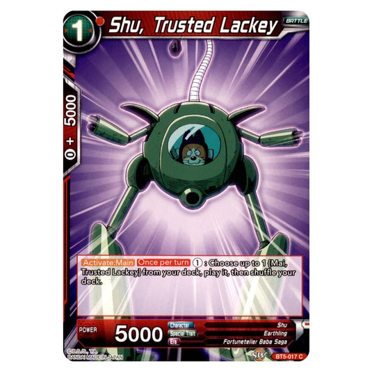 Dragon Ball Super - BT5 - Miraculous Revival - Shu, Trusted Lackey - 17/120