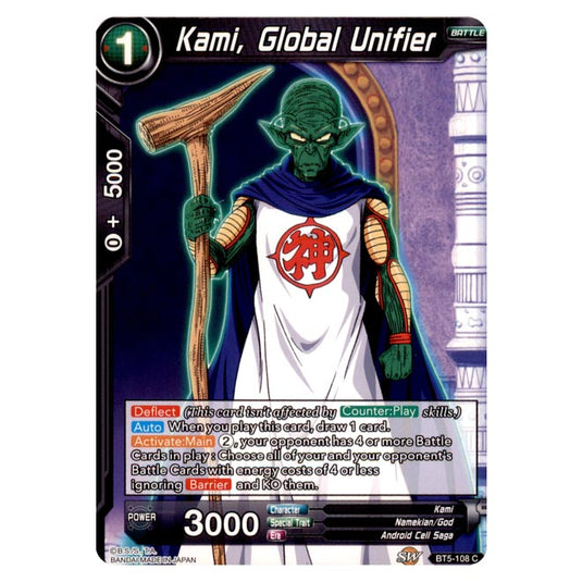 Dragon Ball Super - BT5 - Miraculous Revival - Kami, Global Unifier - 108/120