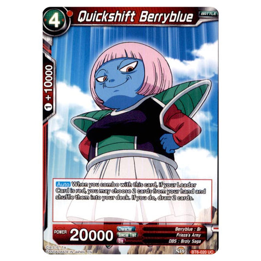 Dragon Ball Super - BT6 - Destroyer Kings - Quickshift Berryblue - BT6-020