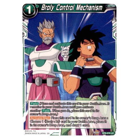 Dragon Ball Super - BT6 - Destroyer Kings - Broly Control Mechanism - BT6-076