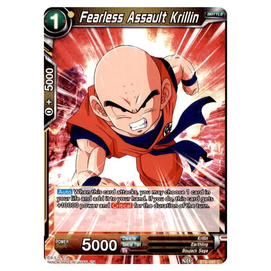Dragon Ball Super - BT6 - Destroyer Kings - Fearless Assault Krillin - BT6-089