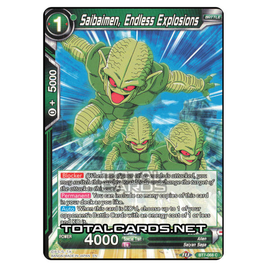 Dragon Ball Super - BT7 - Assault of the Saiyans - Saibaimen, Endless Explosions - BT7-068