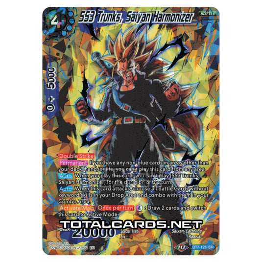 Dragon Ball Super - BT7 - Assault of the Saiyans - SS3 Trunks, Saiyan Harmonizer - BT7-126
