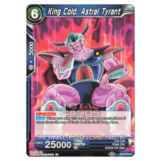 Dragon Ball Super - B09 - Universal Onslaught - King Cold, Astral Tyrant - BT9-024