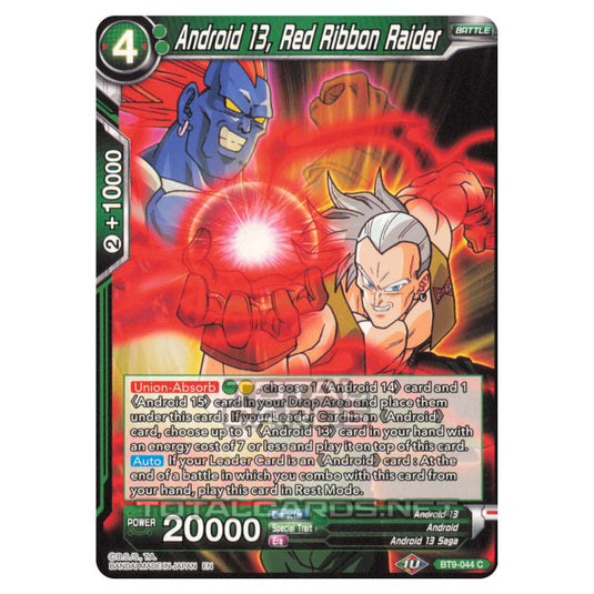 Dragon Ball Super - B09 - Universal Onslaught - Android 13, Red Ribbon Raider - BT9-044