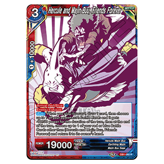 Dragon Ball Super - Draft Box 04 - Dragon Brawl - Hercule and Majin Buu, Friends Forever - DB1-092_PR